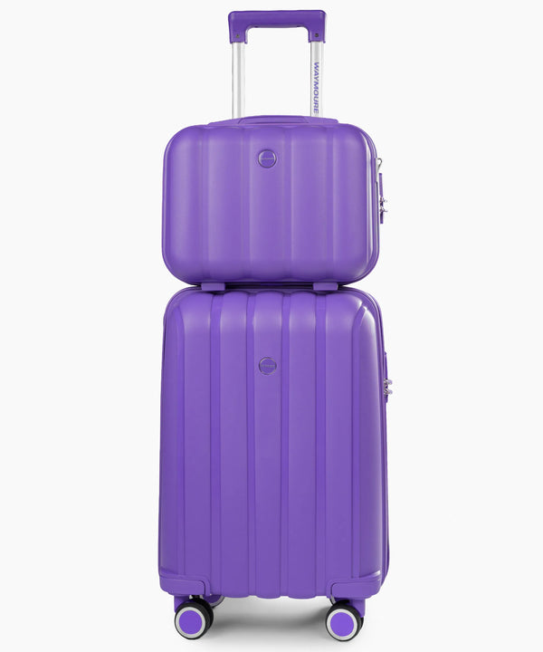 Sky Line 20+14 Inch Hand Bag Purple