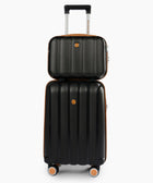 Sky Line 20+14 Inch Hand Bag Black X Brown