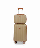 Sky Line 20+14 Inch Hand Bag Beige X Brown