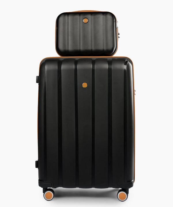 Sky Line 28+14 Inch Hand Bag Black X Brown