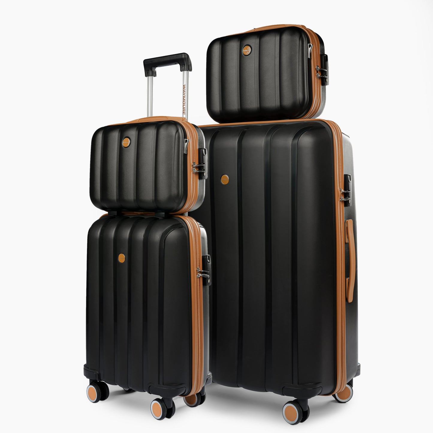 2 * Sky Line  20 + 28 Inch *Hand bag Black X Brown