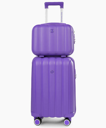 Sky Line 20+14 Inch Hand Bag Purple