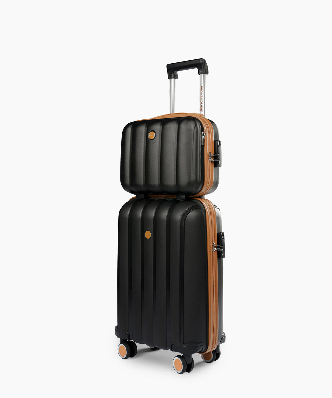 Sky Line 20+14 Inch Hand Bag Black X Brown