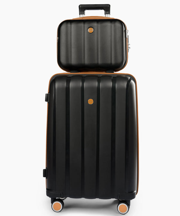 Sky Line 24+14 Inch Hand Bag Black X Brown