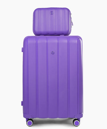 Sky Line 28+14 Inch Hand Bag Purple