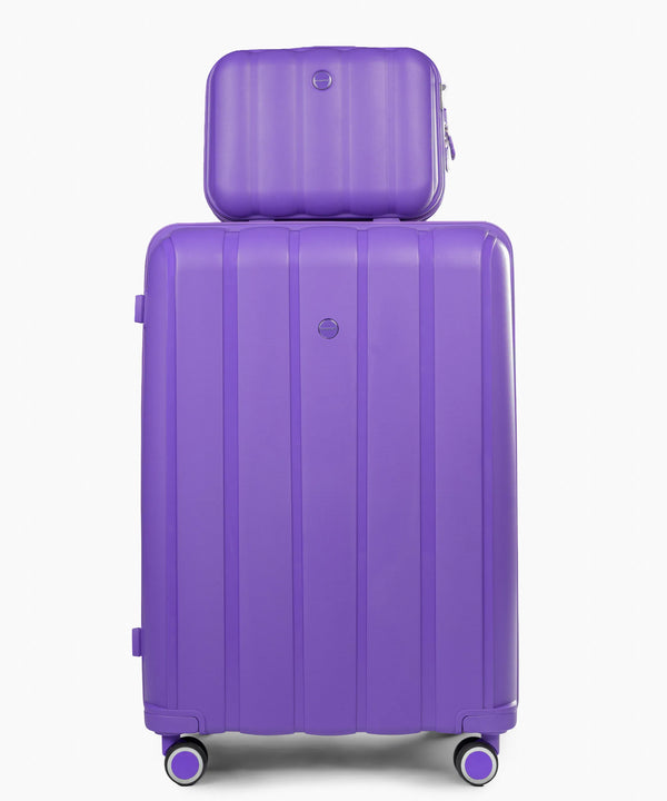 Sky Line 28+14 Inch Hand Bag Purple
