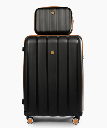 Sky Line 28+14 Inch Hand Bag Black X Brown