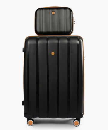 Sky Line 28+14 Inch Hand Bag Black X Brown
