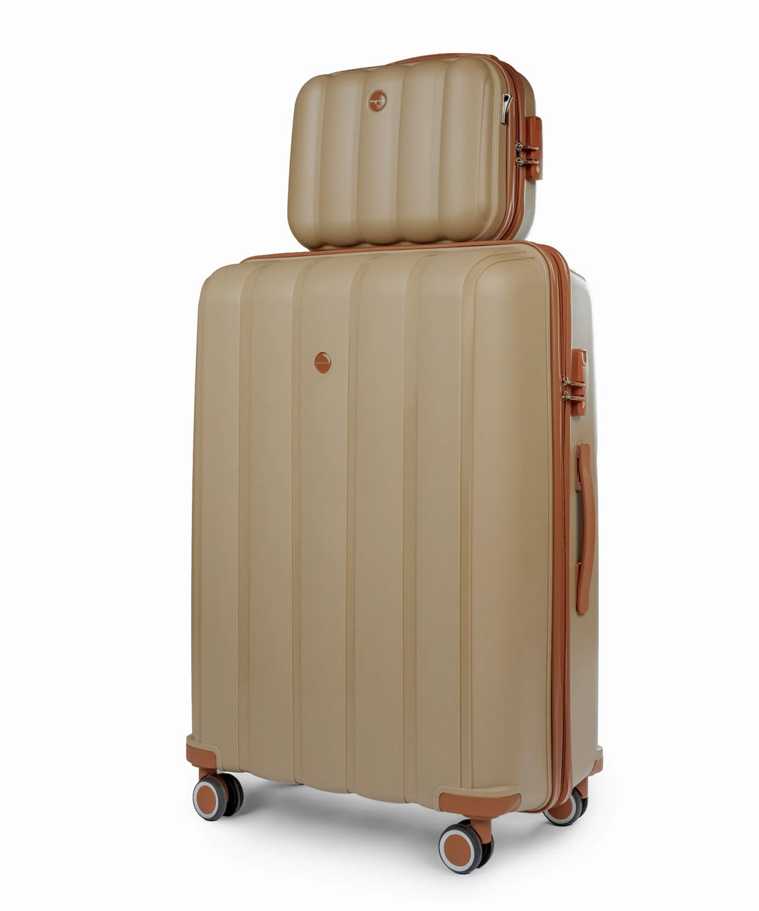 Sky Line 28+14 Inch Hand Bag Beige X Brown