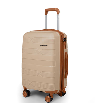 Valencia Beige X Brown 20 Inch Cabin Bag