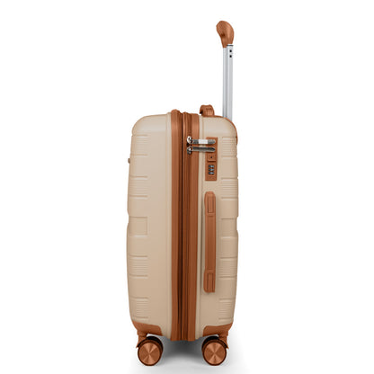 Valencia Beige X Brown 20 Inch Cabin Bag