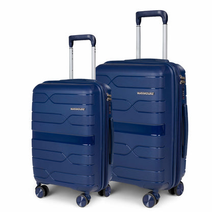 Valencia Dark Blue Luggage Set 20" + 24" (2 Pieces)